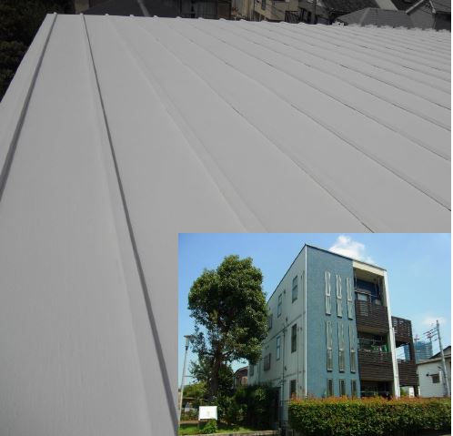 I様邸 屋根ガイナ塗装